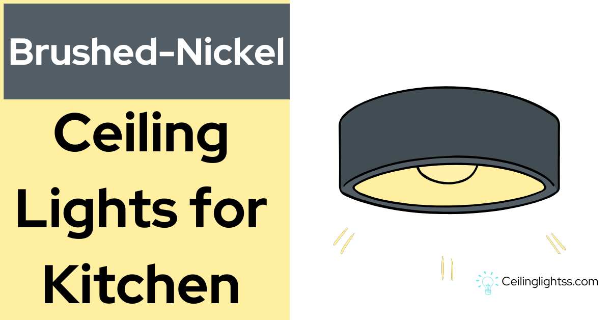 Brushed nickel Ceiling Lights for Kitchen